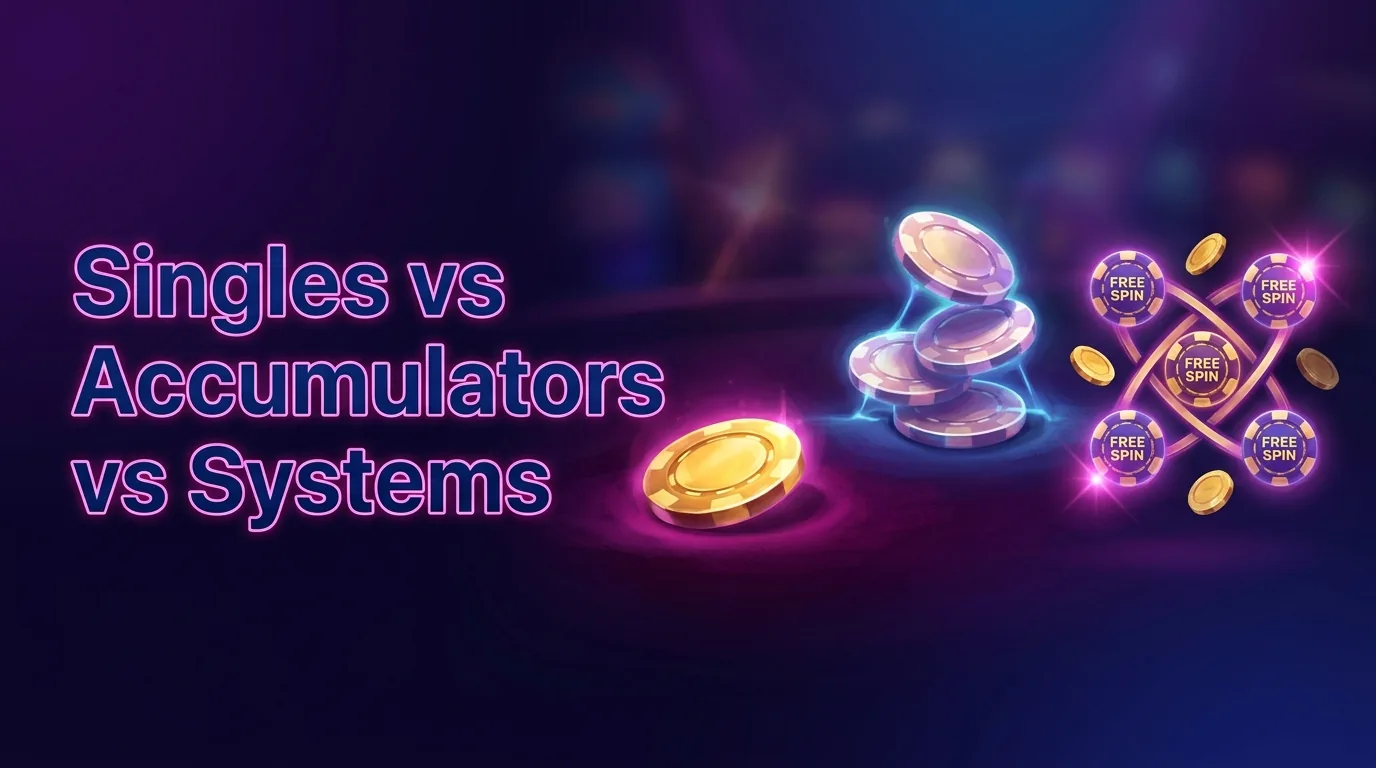 Contrasting single, accumulator, and system bets 1Win